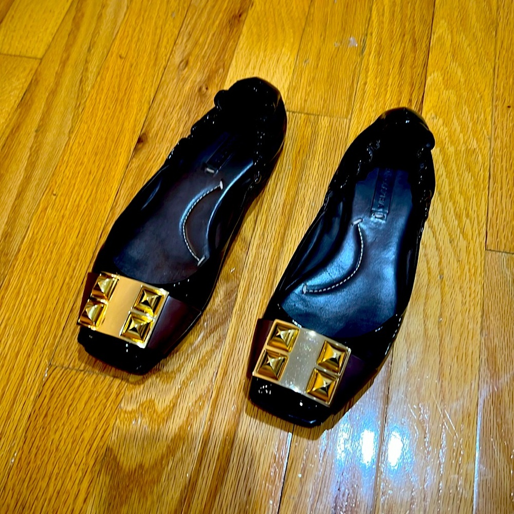 Vintage BCBGMaxAzria Kaden Patent Flats Sz 8.5